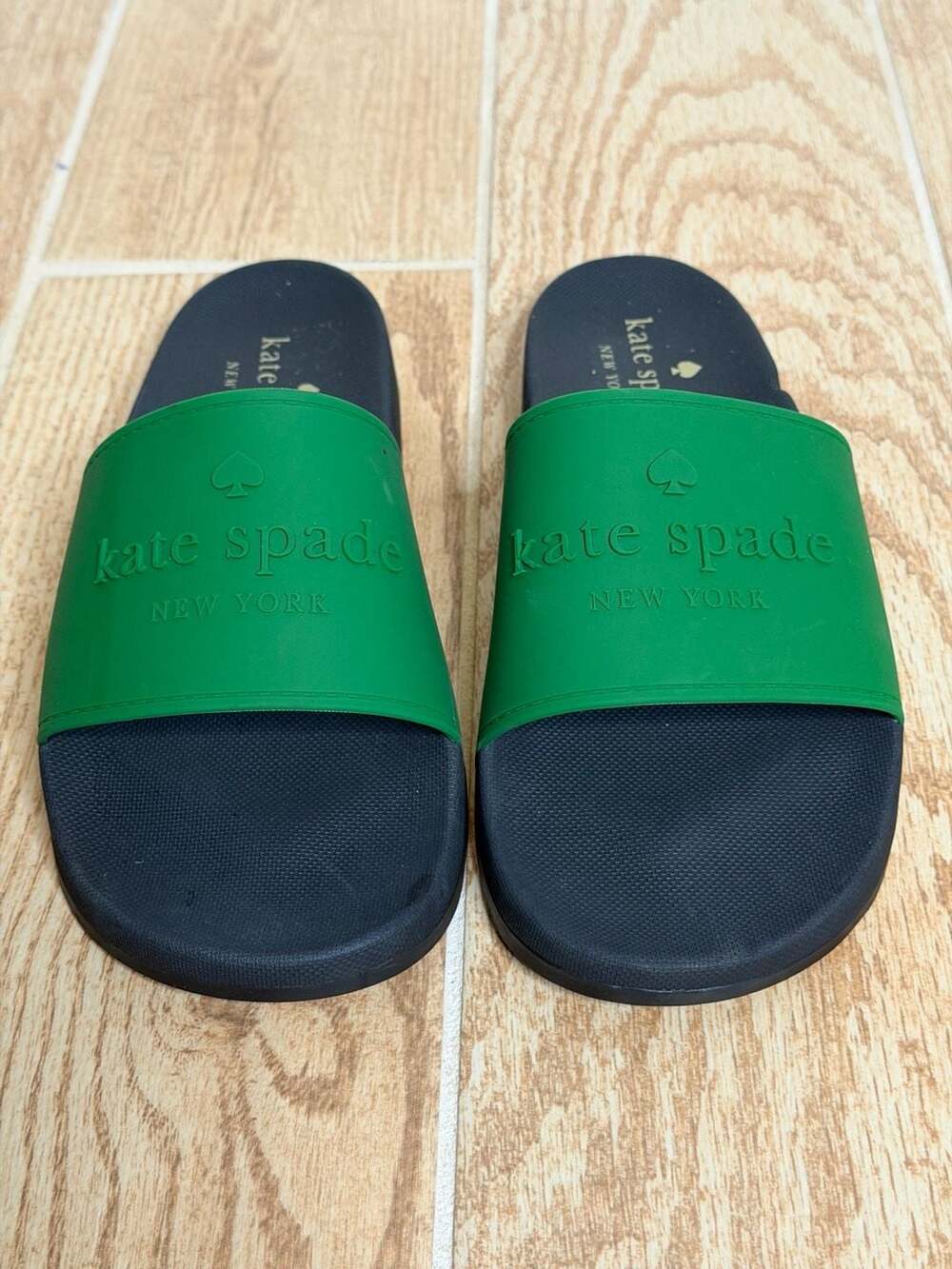 Kate Spade New York Buttercup Pool Slides Green Sandals